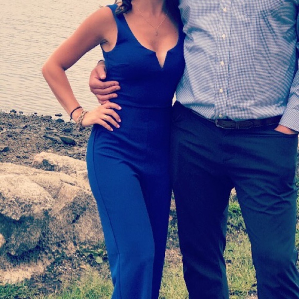 Beautiful royal blue jumpsuit.